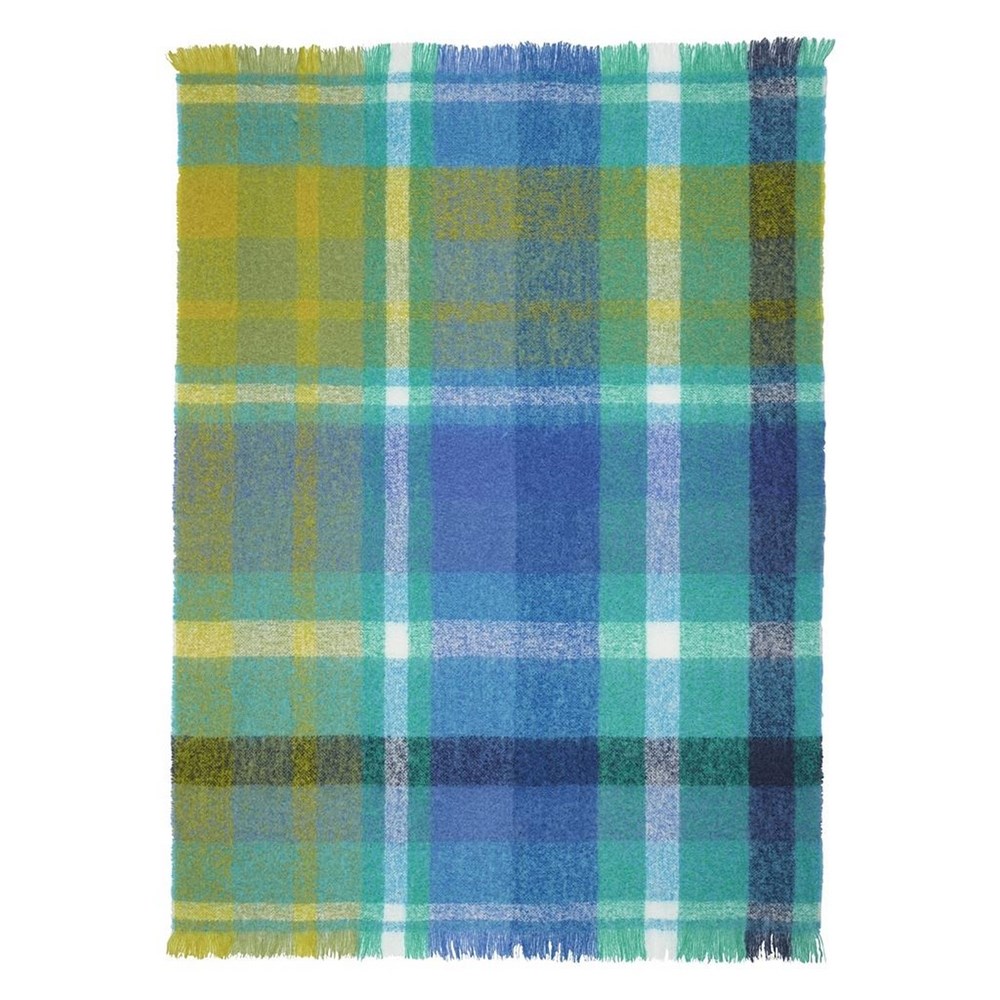 Fontaine Check Throw by Designers Guild in Cobalt Blue